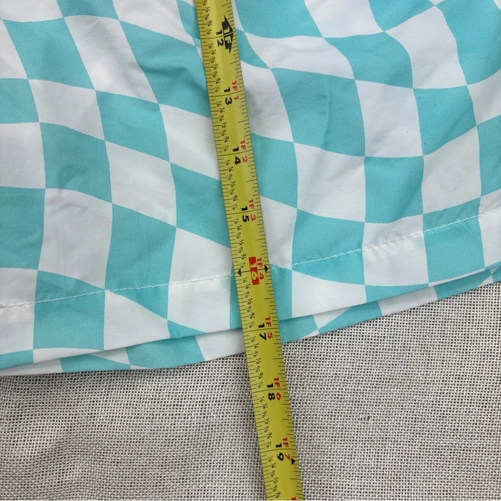Bloomie's Wavy Check Swim Trunks XL